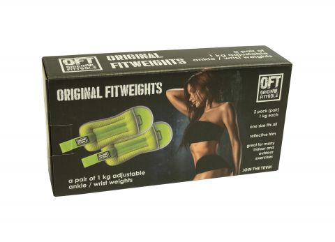 Комплект утяжелителей весом Original FitTools 1 кг (пара)