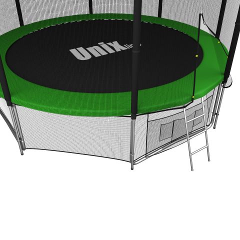 Батут Unix Line Classic 12 ft Outside (синий/зеленый)