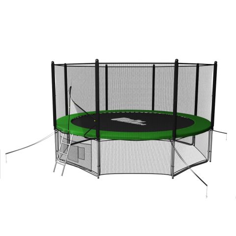 Батут Unix Line Classic 12 ft Outside (синий/зеленый)