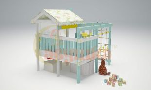 Игровой комплекс Савушка Baby 1 голубой